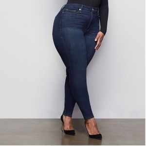 Good American Good Legs BLUE089 Super Stretch Jean